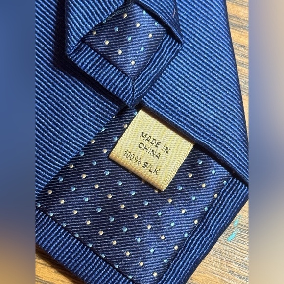 Class Club Boys Basic Solid 14" Zipper Navy Tie - Picture 4 of 6
